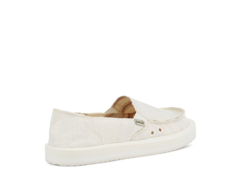 Sanuk Donna St Hemp Women's Shoes White | Canada 161ILH